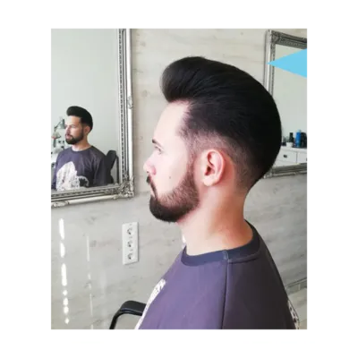 Мужская стрижка low fade Мужская стрижка fade рядом с метро Парк Челюскинцев